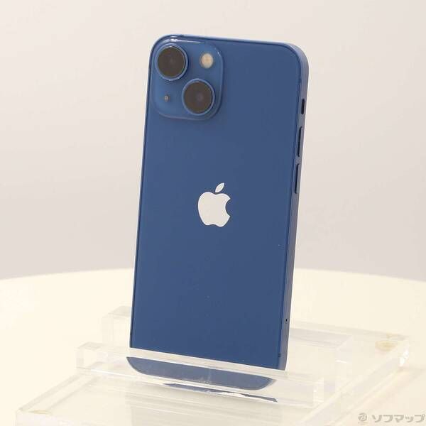 中古品〕 iPhone13 mini 128GB ブルー MLJH3J／A SIMフリー【262