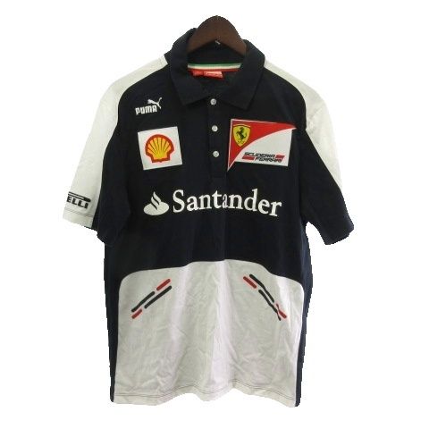 Ferrari Puma 半袖ポロシャツ プーマ PUMA SCUDERIA FERRARI ポロシャツ 半袖 M 黒 ブラック - メルカリ