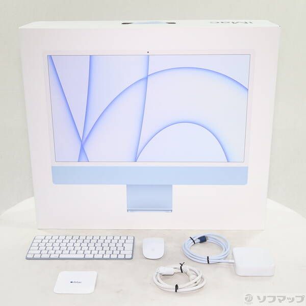 中古品〕 iMac 24-inch Mid-2021 MGPK3J／A Apple M1 8コアCPU_8コア