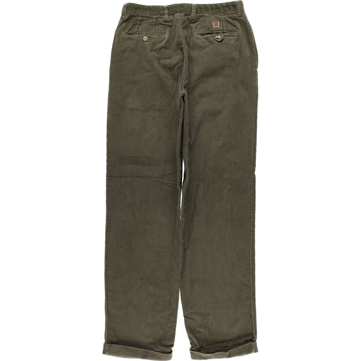 古着 00年代 トミーヒルフィガー TOMMY ツータック コーデュロイパンツ メンズw 34相当 eaa 599112