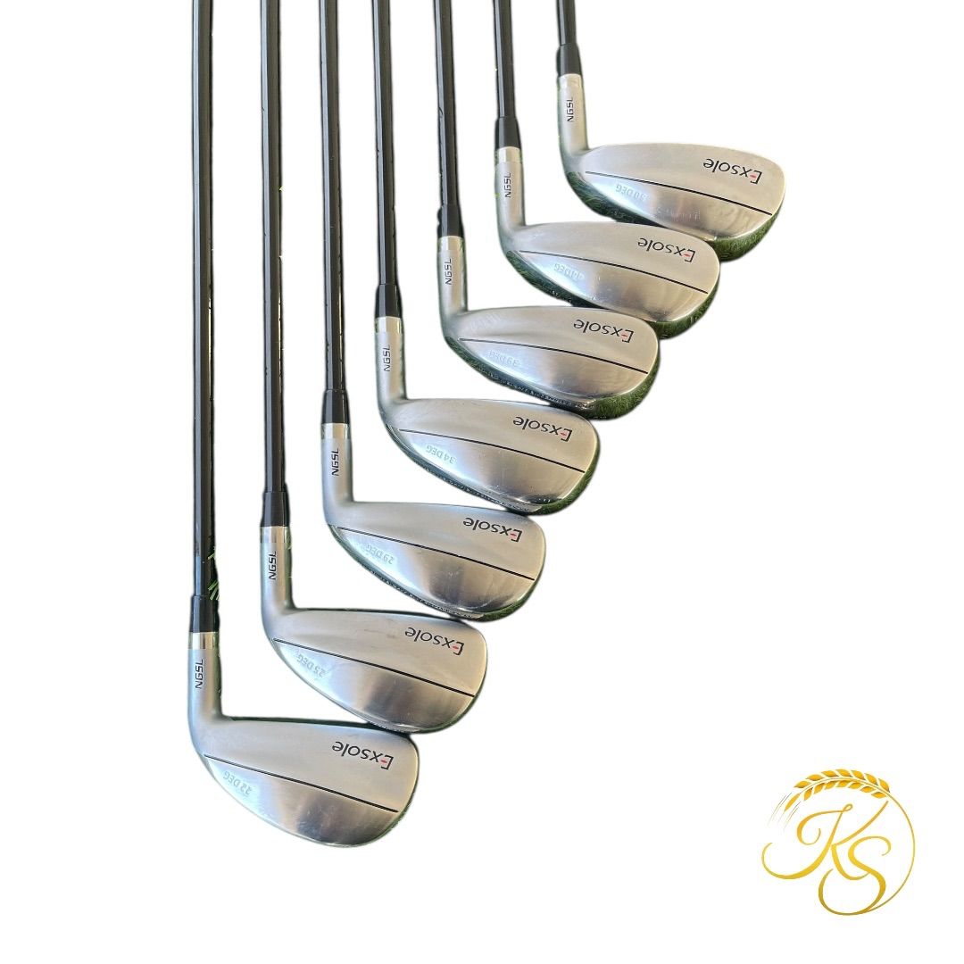 エクソール レディース 中空 ユーティリティ型 アイアン 7本セット Exsole 50DEG NGSL