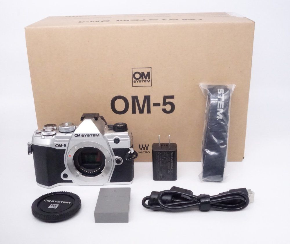 ショット数 ! 上品 OM SYSTEM オリンパス OLYMPUS 5 ボディー シルバー N 1201
