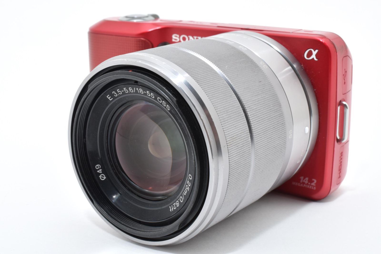 機種 SONY ソニー NEX 3 レッド 赤 18 55 mm レンズセット ミラーレス