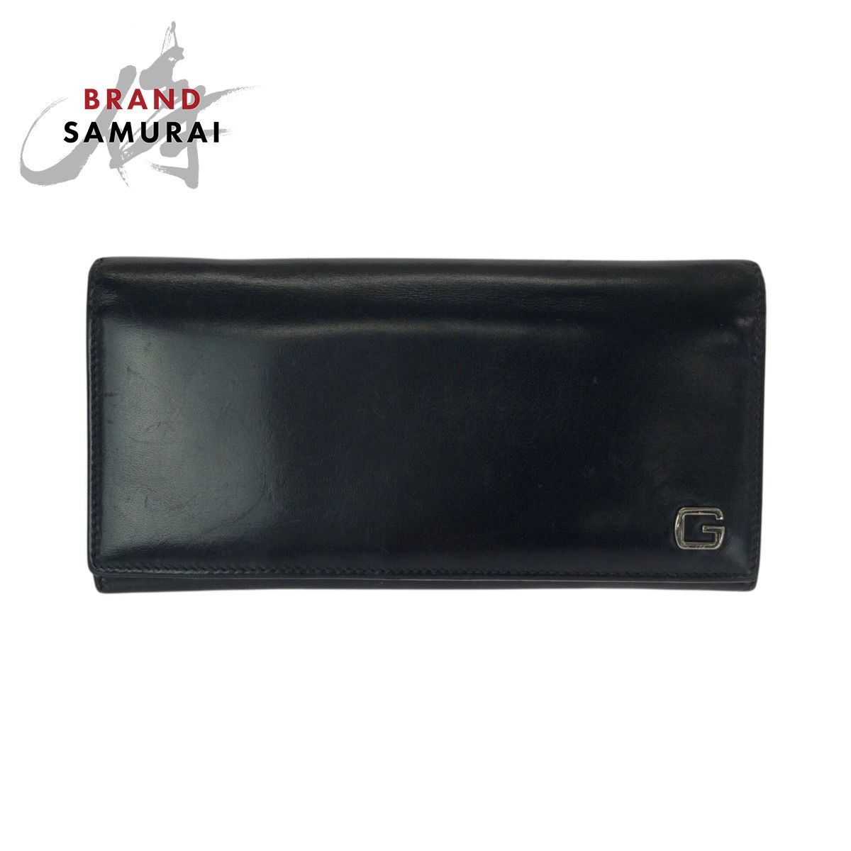 GUCCI グッチ ヴィンテージ ブラック 黒 シルバー金具 レザー 162841