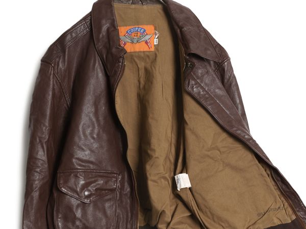 お得なクーポン配布中!】 80s 90s USA製 COOPER 本革 レザー A-2