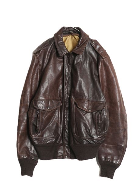 お得なクーポン配布中!】 80s USA製 ショット G-1 タイプ 本革 レザー