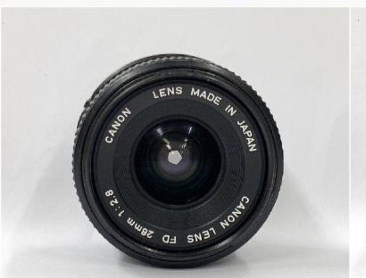 CANON AE-1 NEW ショップ FD 28 F/2.8 シルバー フィルムカメラ