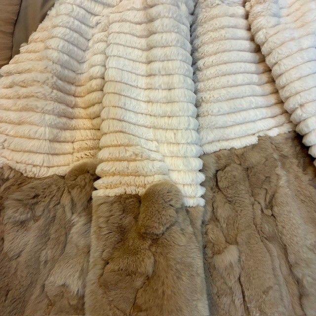 f shop リアルファーコート バイカラー レッキス×フォックス