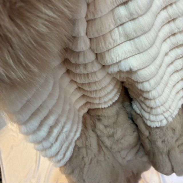 f shop リアルファーコート バイカラー レッキス×フォックス