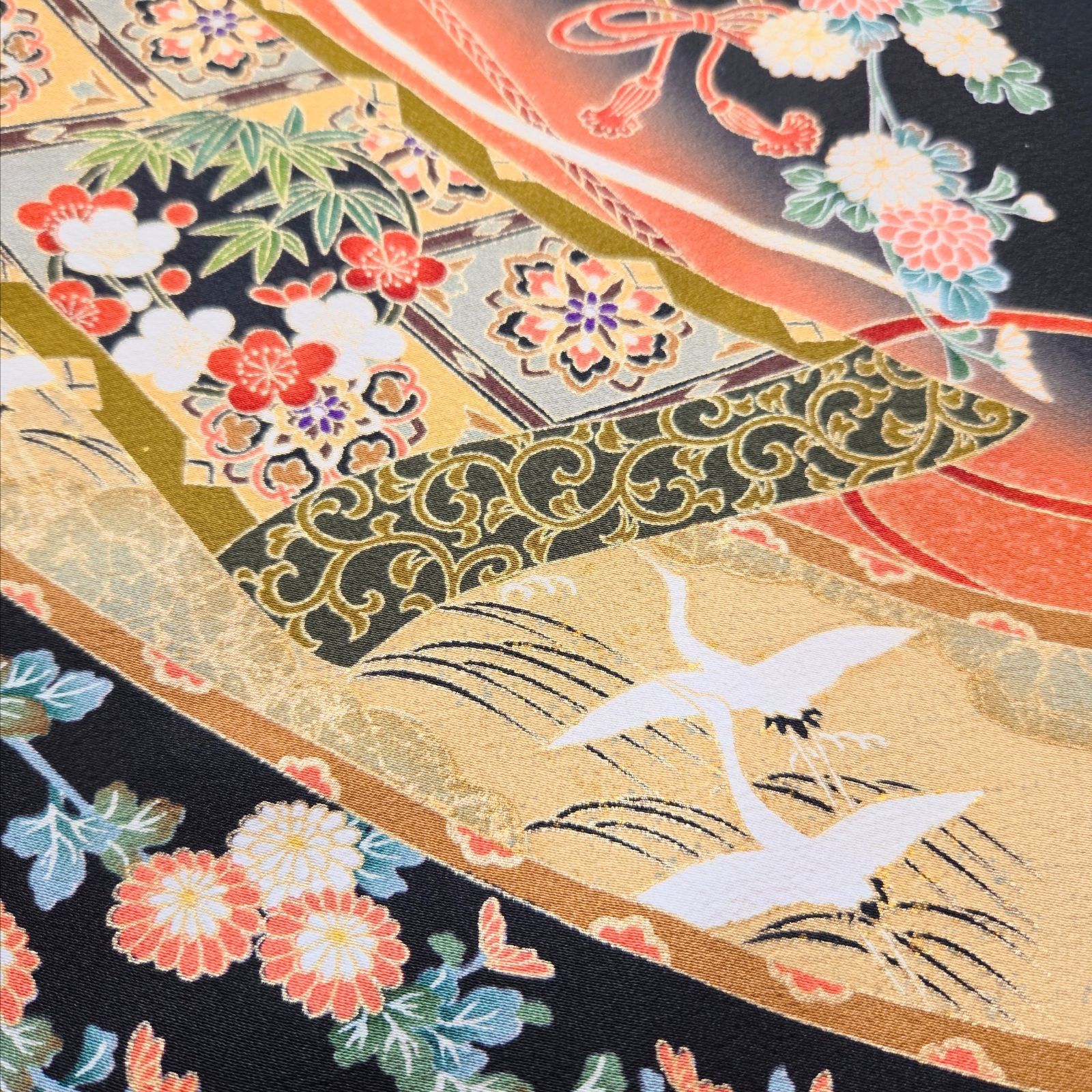 ❦Kaena❦ 着物リメイク セットアップ ペプラムカシュクールブラウス