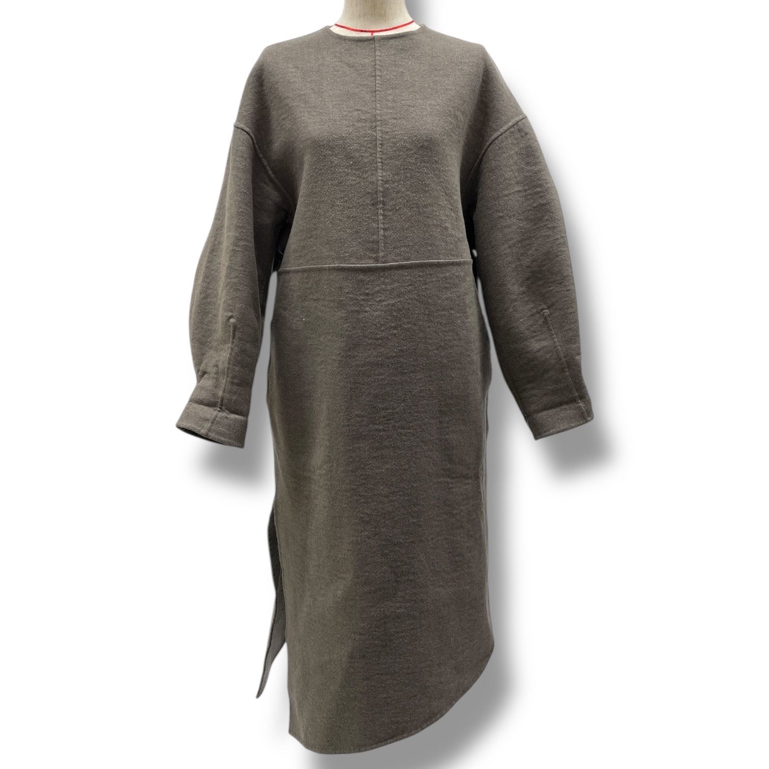 ヤ*ダ様 HYKE メルトンワンピース HYKE ハイク メルトンワンピース ロングワンピース アシンメトリー