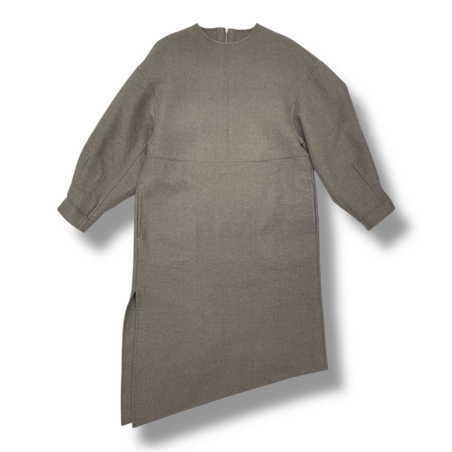 ヤ*ダ様 HYKE メルトンワンピース HYKE ハイク メルトンワンピース ロングワンピース アシンメトリー