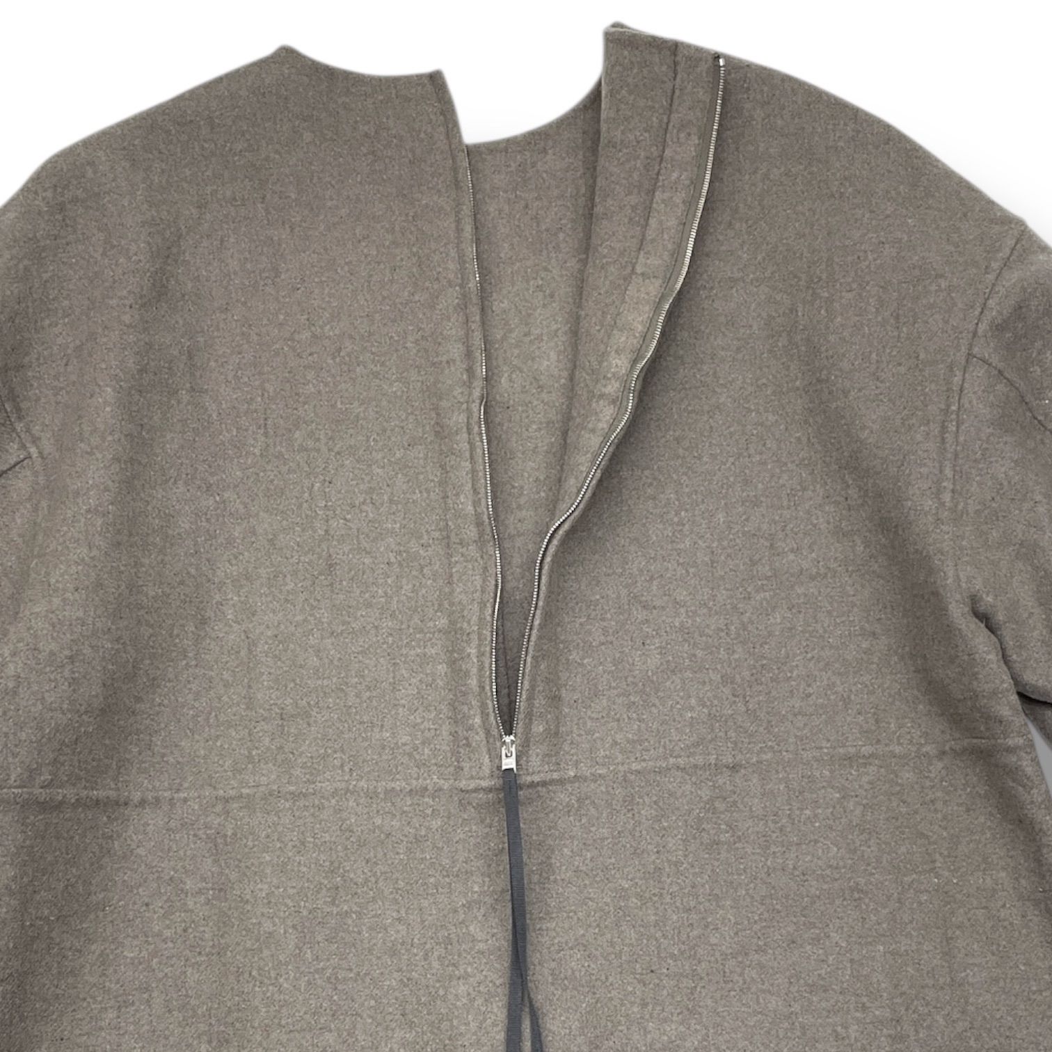 HYKE ハイク メルトンワンピース ロングワンピース アシンメトリー