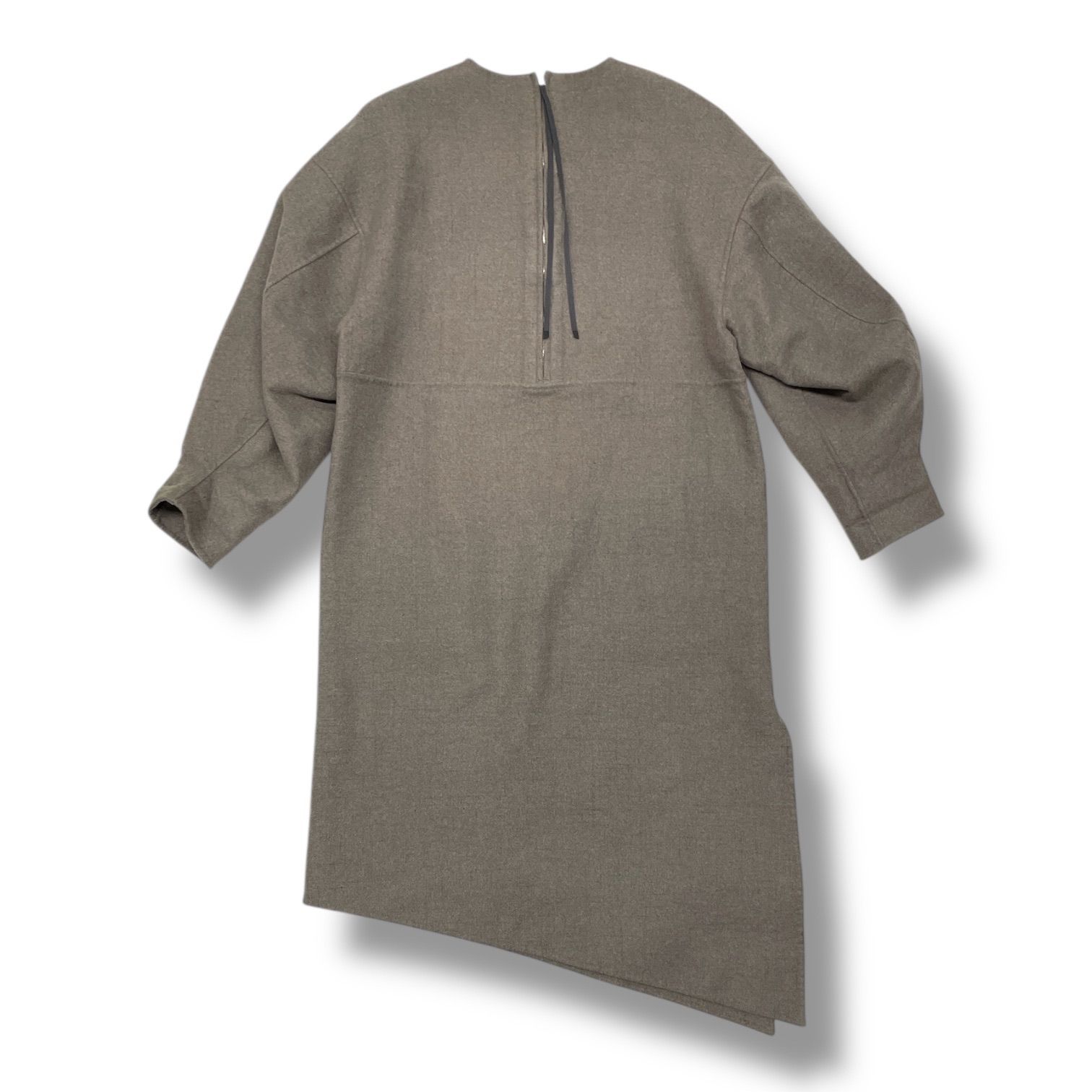 HYKE ハイク メルトンワンピース ロングワンピース アシンメトリー