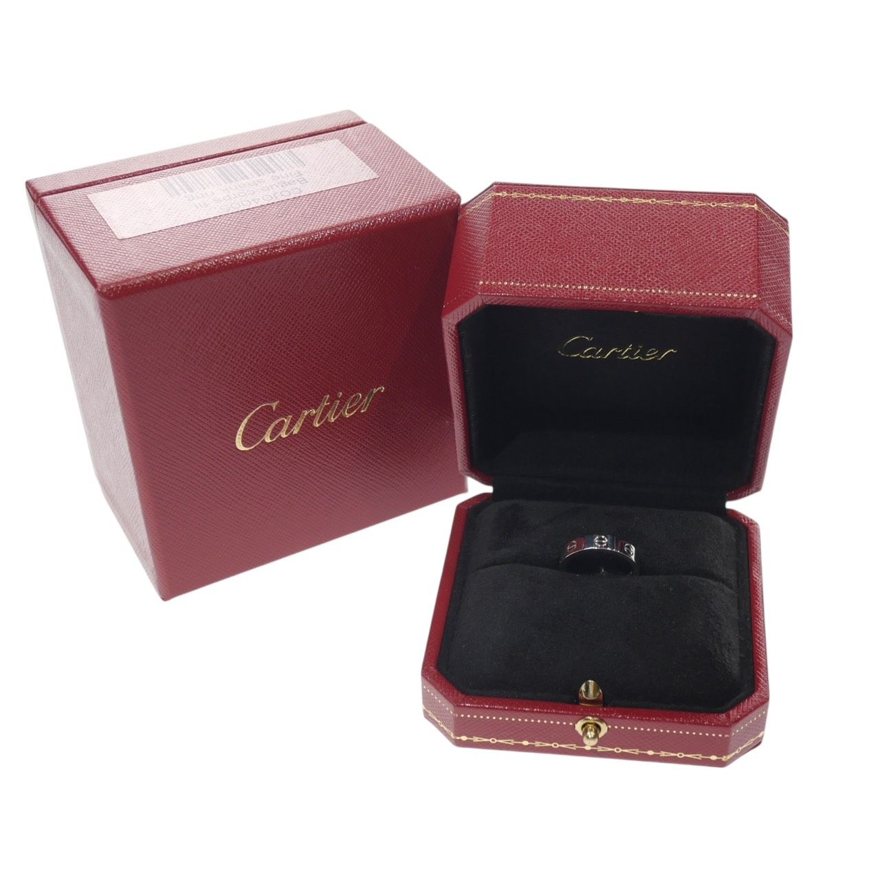 Cartier カルティエ ミニラブリング 1 P ダイヤモンド K 18 WG 750 ホワイトゴールド 指輪 ジュエリー 8号 48 レディース 高検索ワード フレアシルエット