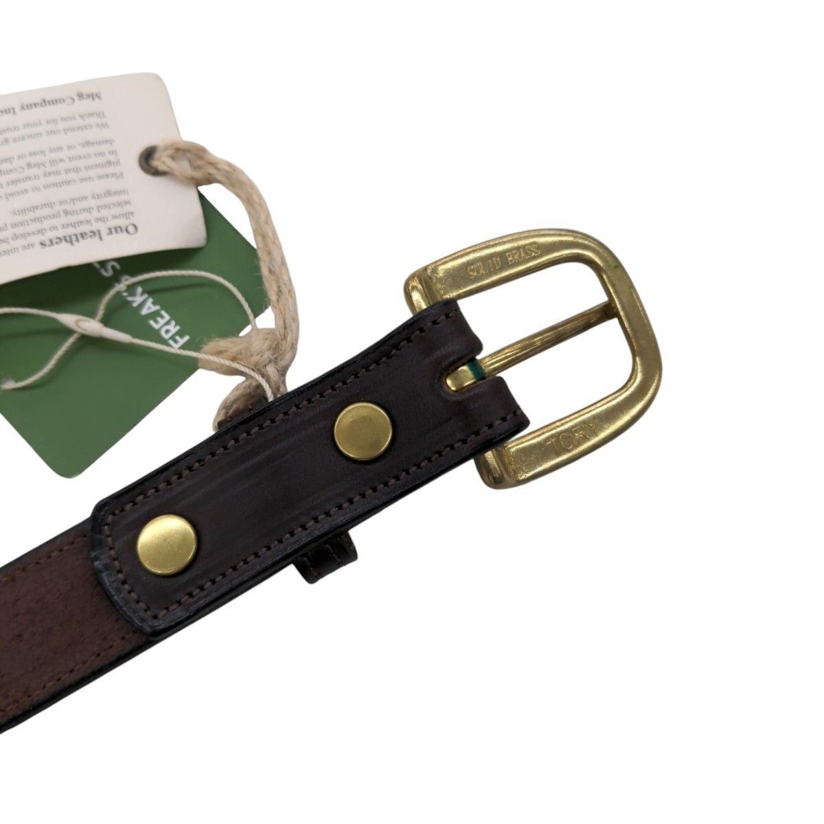 未使用品 TORY LEATHER トリーレザー ベルト スタッズ ブラック 2379