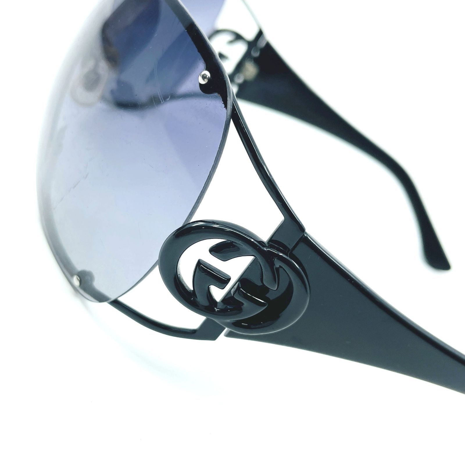 GUCCI グッチ GG インターロッキング サングラス ブラックフレーム 黒