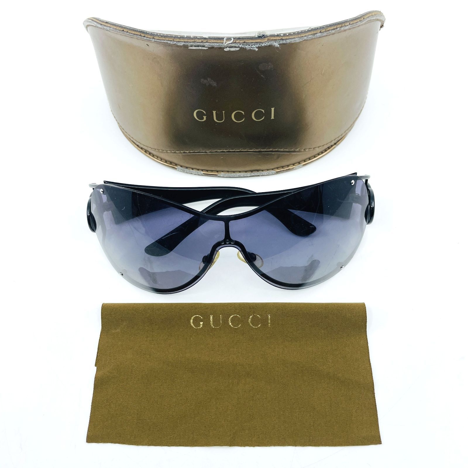 GUCCI グッチ GG インターロッキング サングラス ブラックフレーム 黒