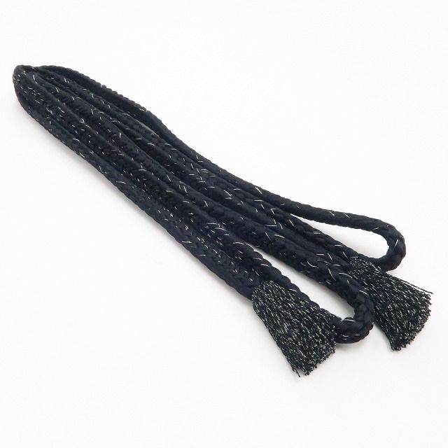  ❁tomihisa❁ ２点セット 斉藤三才×斉藤上太郎 着物 正絹 和装小物 黒に映える技とセンス”帯揚げ 帯締め 7391 帯揚げ 帯留め 帯飾り