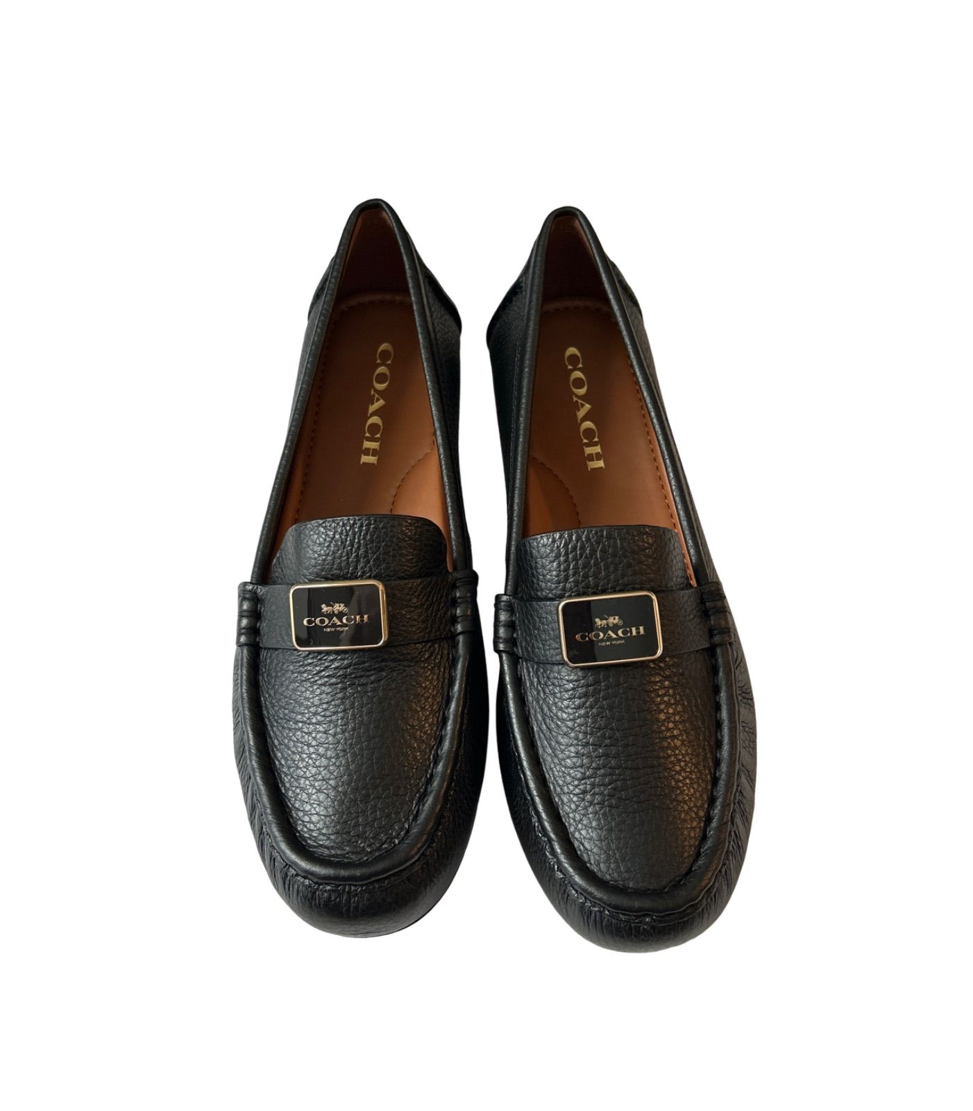 ZM1686【美品】 COACH コーチ ローファー 革靴 新品.未使用 レディース