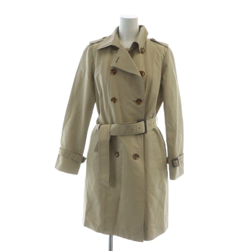 アナイ ANAYI トレンチコート 長袖 ロゴ ダブル ミドル ジレ ライナー