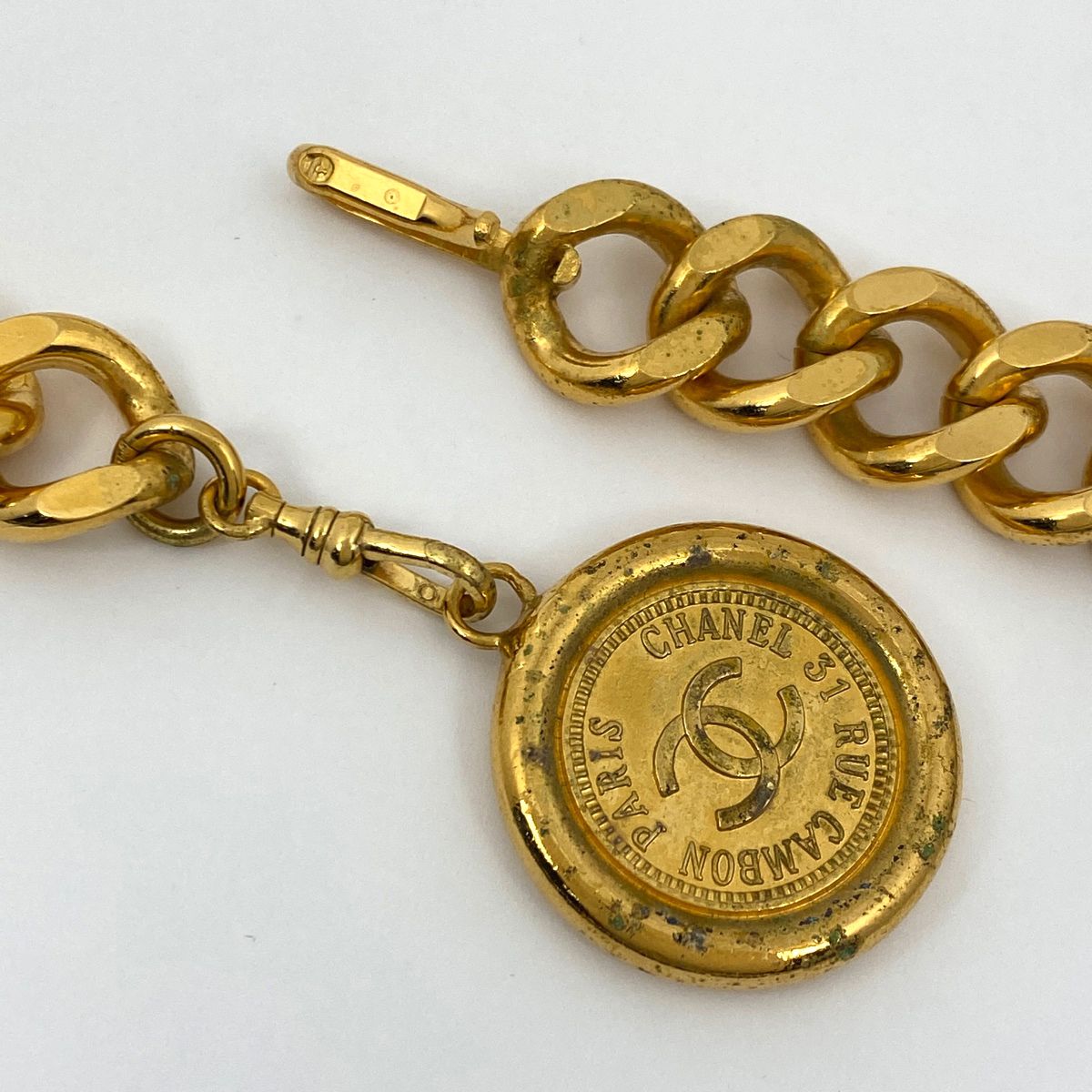 在庫一掃】 シャネル CHANEL ココマーク チェーン ベルト 31 RUE