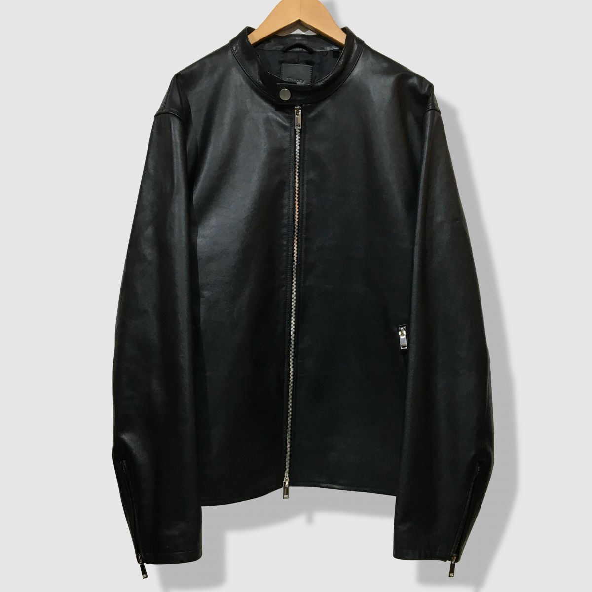セオリー Theory シングルライダース ジャケット メンズ XXL ブラック
