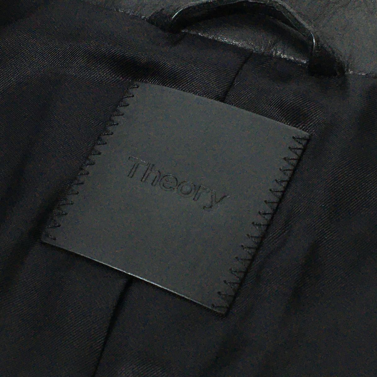 セオリー Theory シングルライダース ジャケット メンズ XXL ブラック