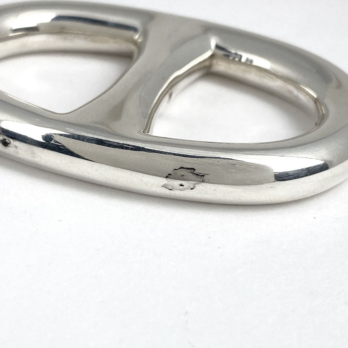  在庫一掃 エルメス HERMES シェーヌダンクル スカーフリング スカーフ留め シルバーメッキ シルバー レディース その他 アクセサリー