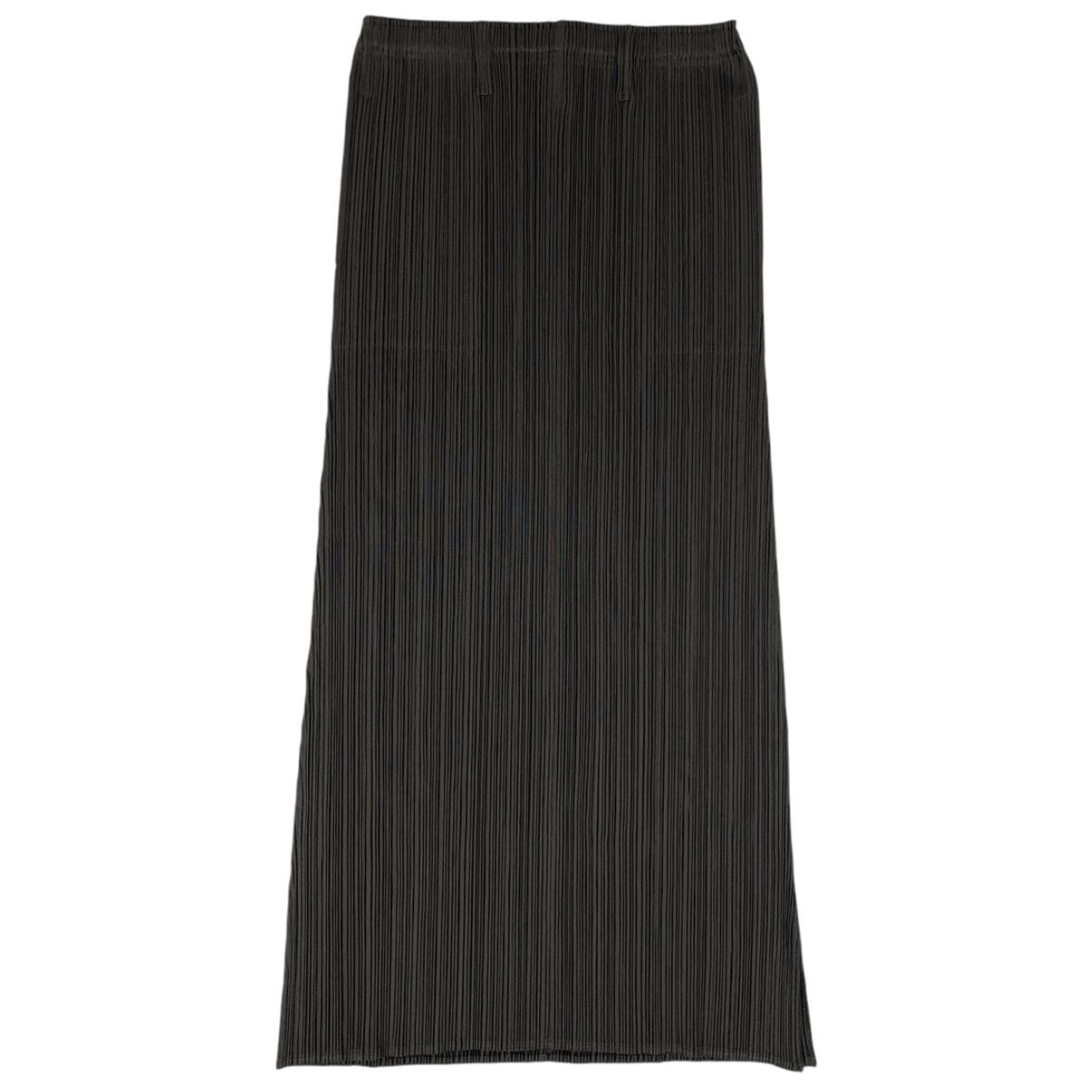 【在庫一掃】 プリーツプリーズ PLEATS PLEASE プリーツ ロングスカート ミモレ丈 スリット ボトムス スカート ポリエステル グリーン レディース 【】