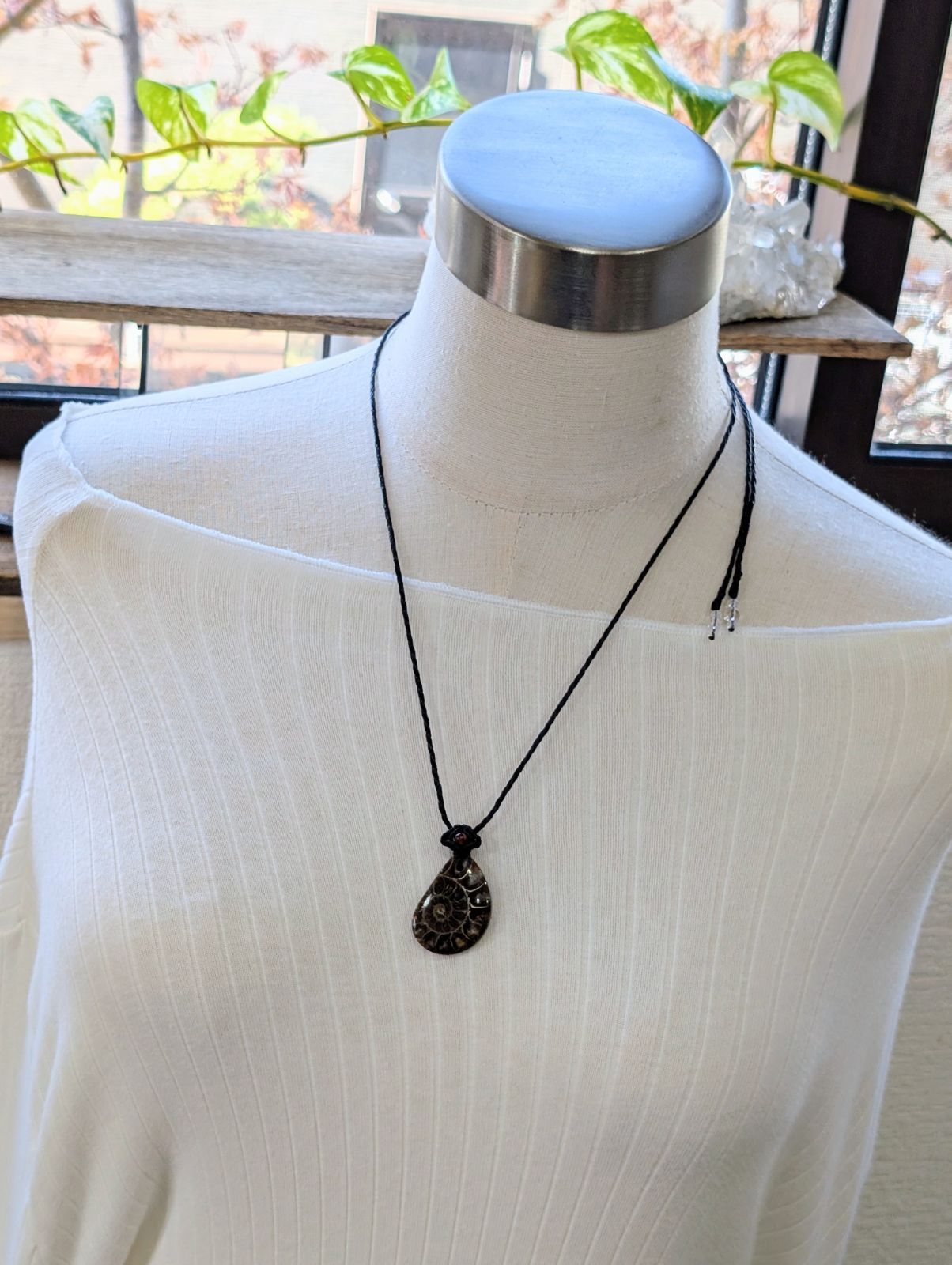 マクラメ編みネックレス 488