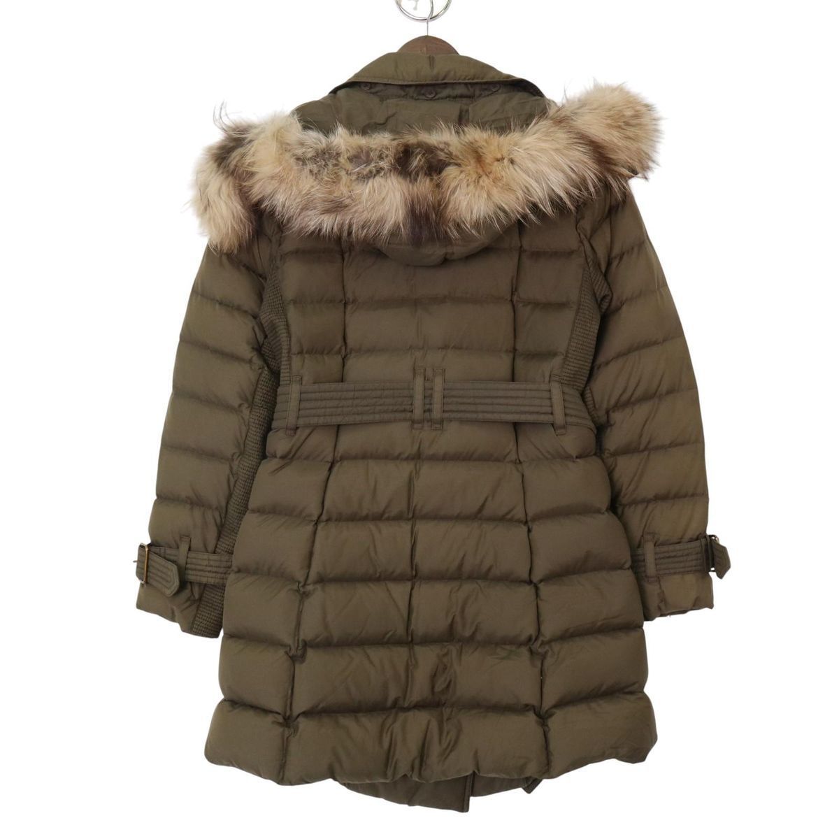 バーバリーロンドン ロング丈 ダウンコート 38 メガチェック ブラウン バーバリーロンドン ロング丈 ダウンコート 38 メガチェック ブラウン