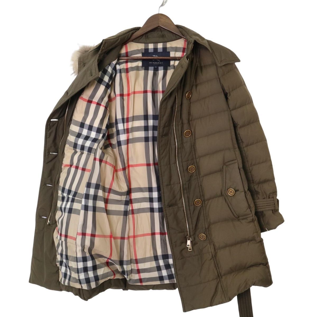 BURBERRY LONDON バーバリーロンドン ダウンコート メガチェック ノバ