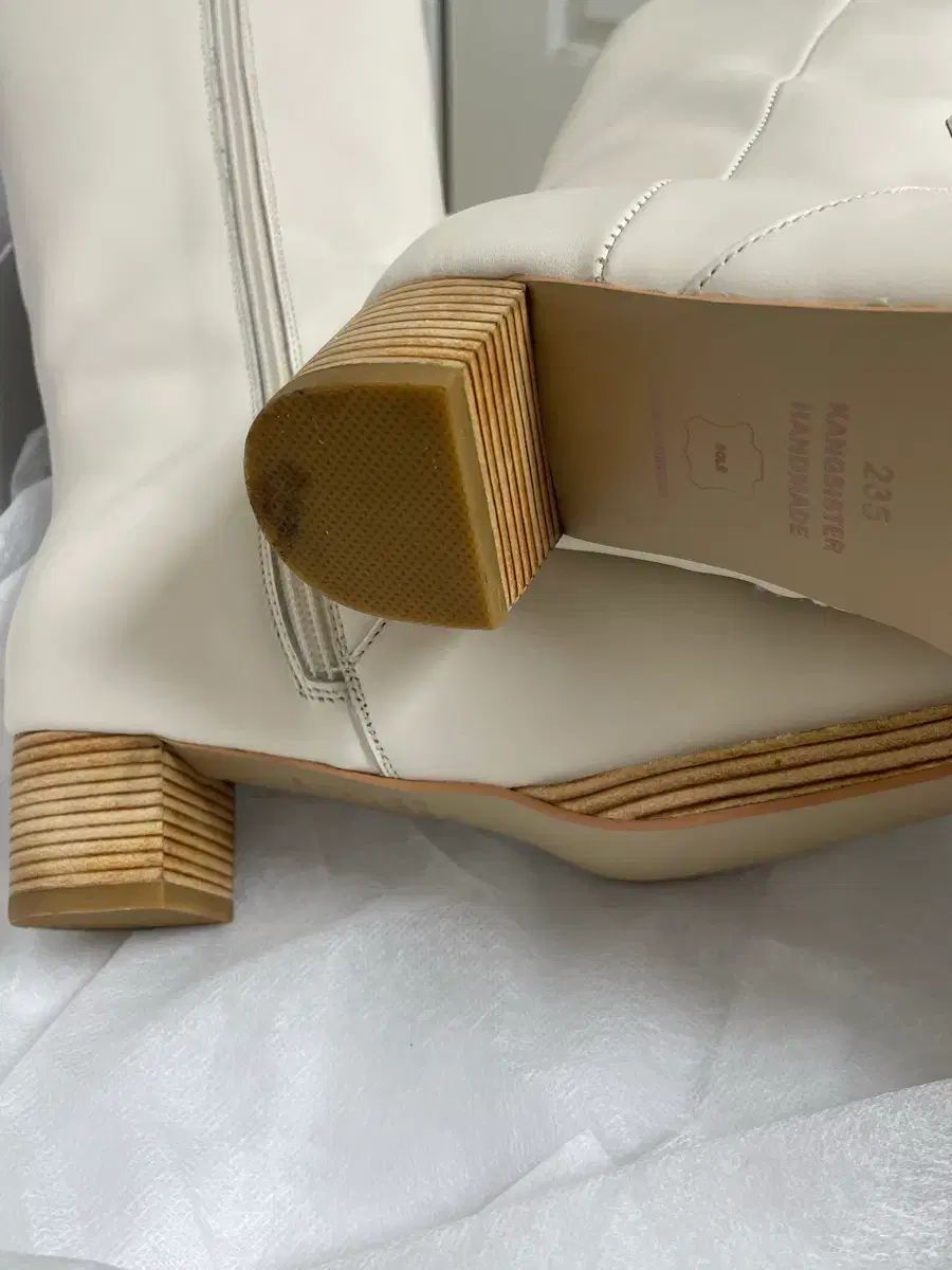 魔法のロングブーツ クリームアイボリー