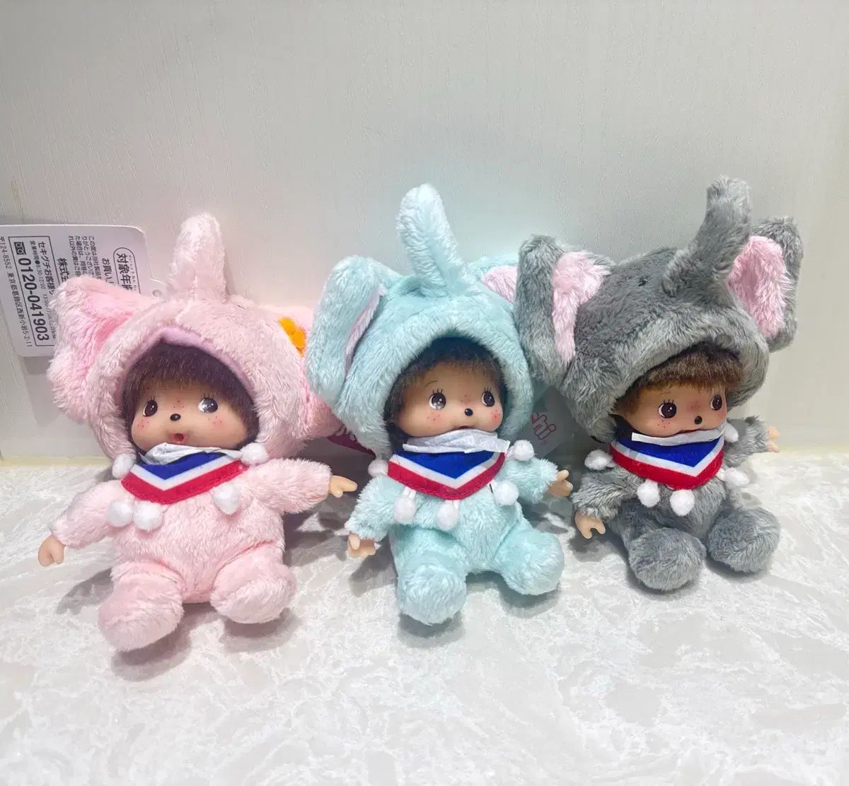 モンチッチ タイ限定 ゾウ ピンク ブルー 2体セット