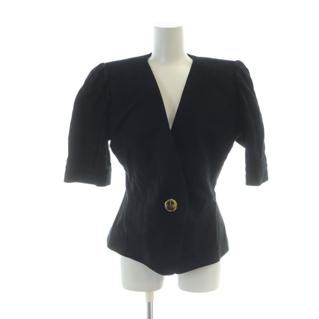 イヴサンローラン YVES SAINT LAURENT ヴィンテージ ノーカラー