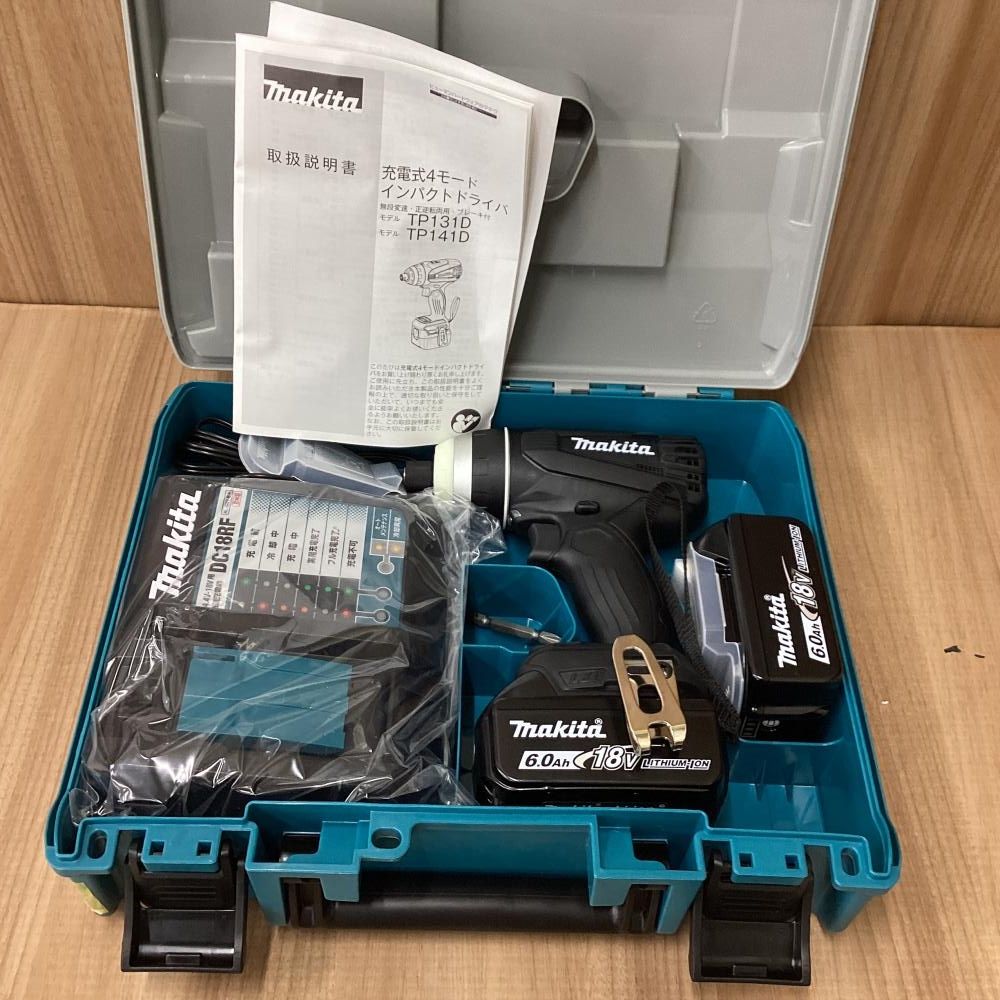 ♥品 makita|マキタ 18 V充電式4モードインパクトドライバ 黒 201