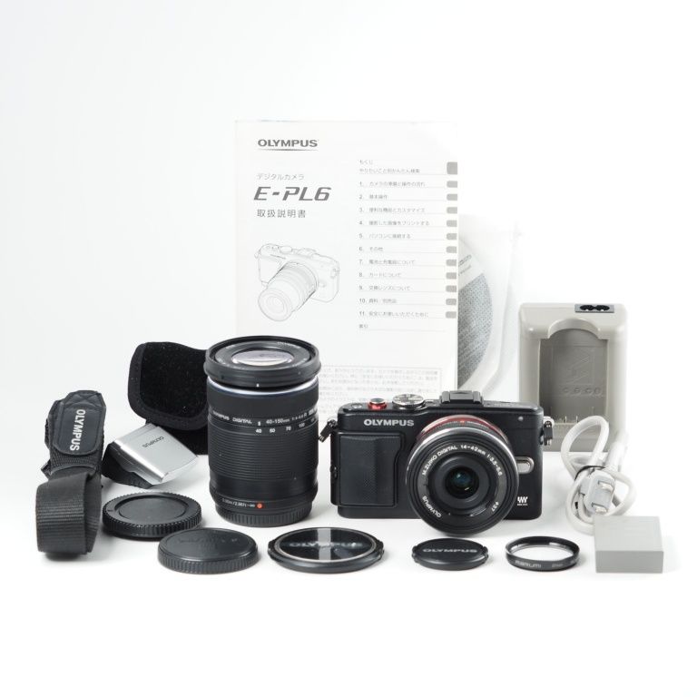 OLYMPUS ミラーレス一眼 PEN Lite E-PL6 EZダブルズームキット