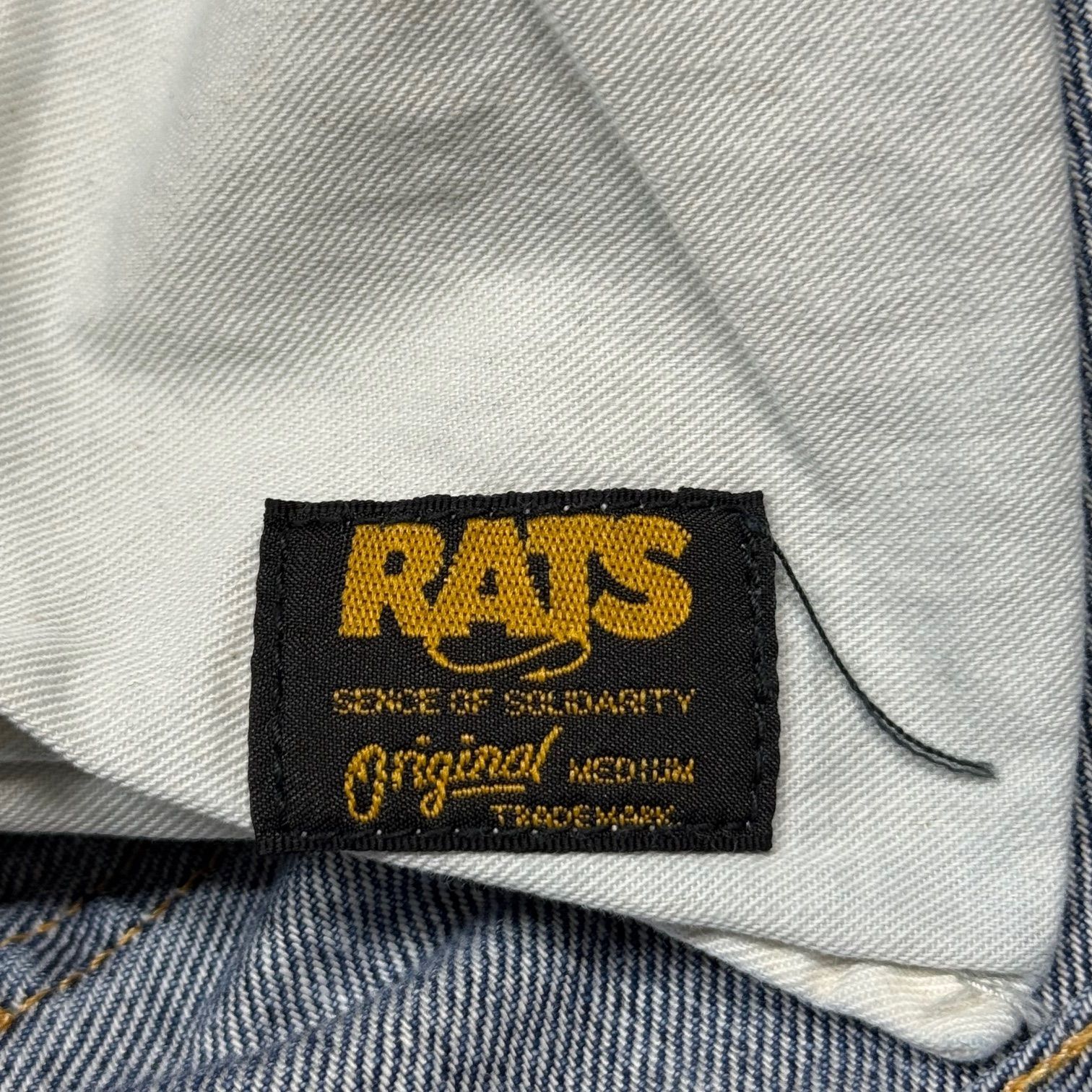 参考上代42900円 未使用 RATS 25SS VINTAGE WASH DENIM PANTS 
