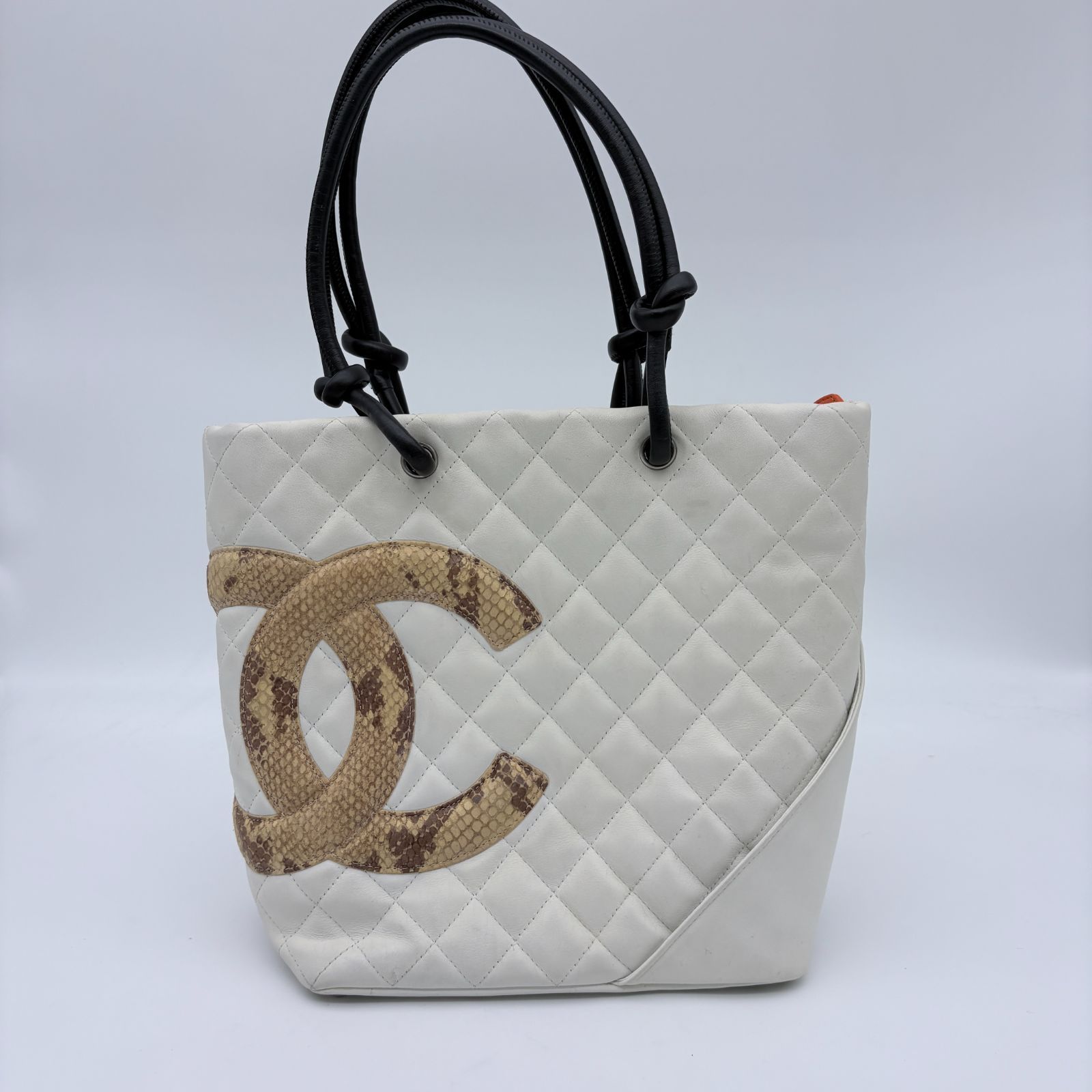 CHANEL シャネル カンボンライン ミディアムトート トートバッグ 
