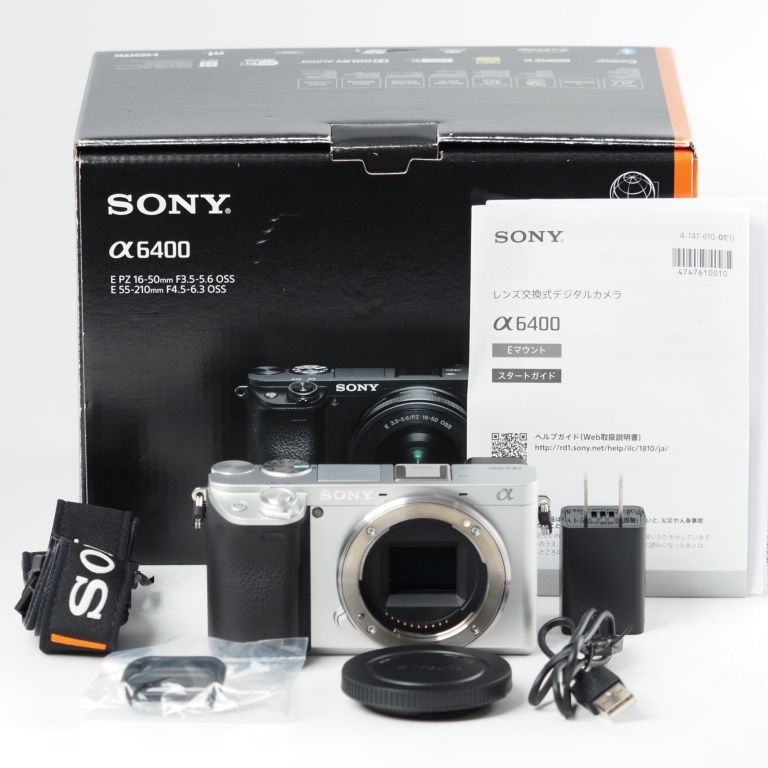 SONY ソニー APS C ミラーレス一眼カメラ α6400 ボディ シルバー ILCE 6400 S 14072
