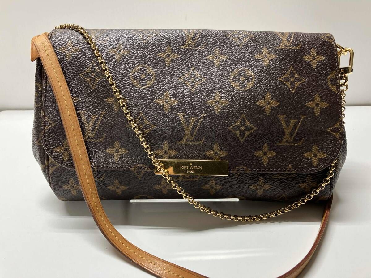 LOUIS VUITTON モノグラム FL 2182 フェイボリットMM 2 way ハンドバッグ ショルダーバッグ マグネットフラップ