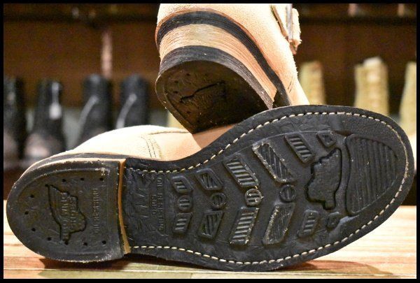  9.5 D 10年 レッドウィング 2965 ショート スエードエンジニア ホーソーンアビレーンラフアウト スチール ブーツ redwing FL 015 エンジニアブーツ ブーツ 革靴