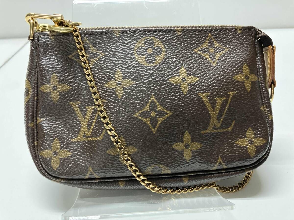 LOUIS VUITTON モノグラム FL 1014 ミニポシェットアクセソワール チェーンハンドバッグ