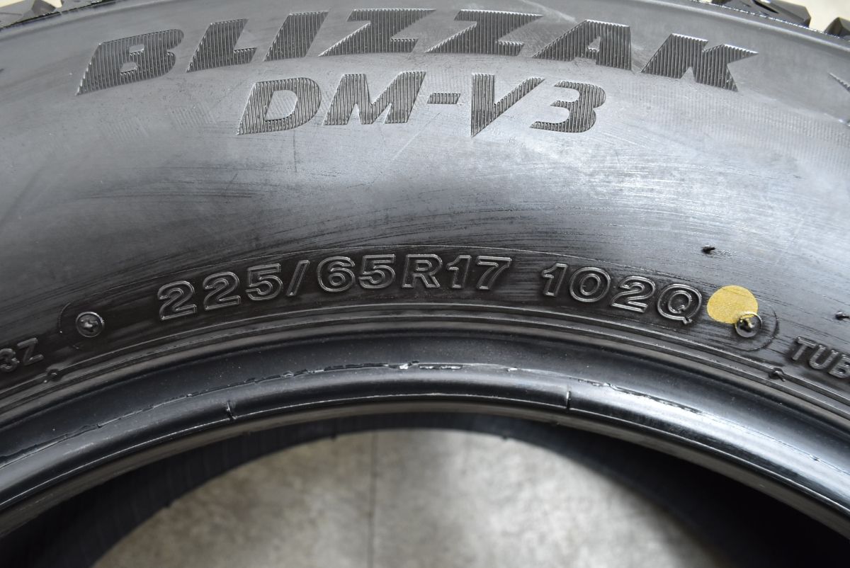  バリ溝 製スタッドレス 4本 ブリヂストン ブリザックDM V 3 225 65 R 17 レクサス NX ハリアー RAV 4 40 アルファードヴェルファイア 17インチ スタッドレス