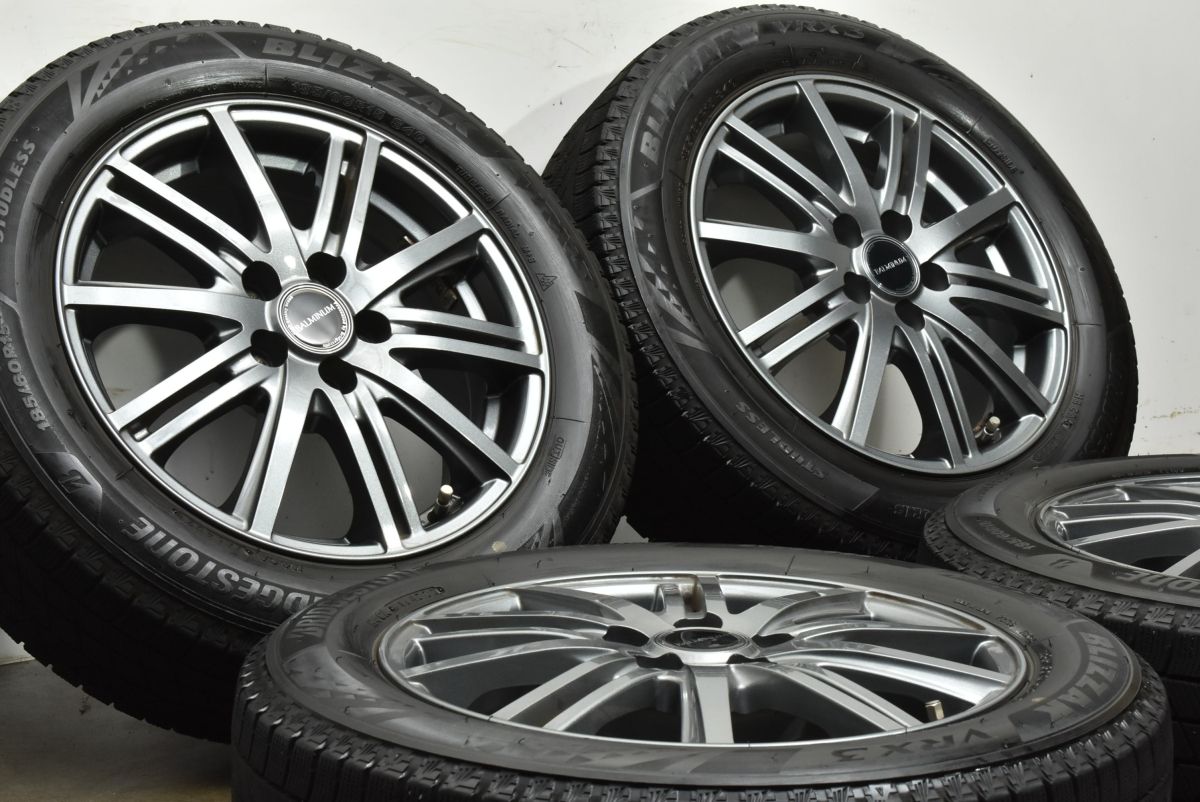 バルミナ 15 in 6 J 43 PCD 100 ブリヂストン ブリザック VRX 3 185 60 R 170系 シエンタ スタッドレス 交換用