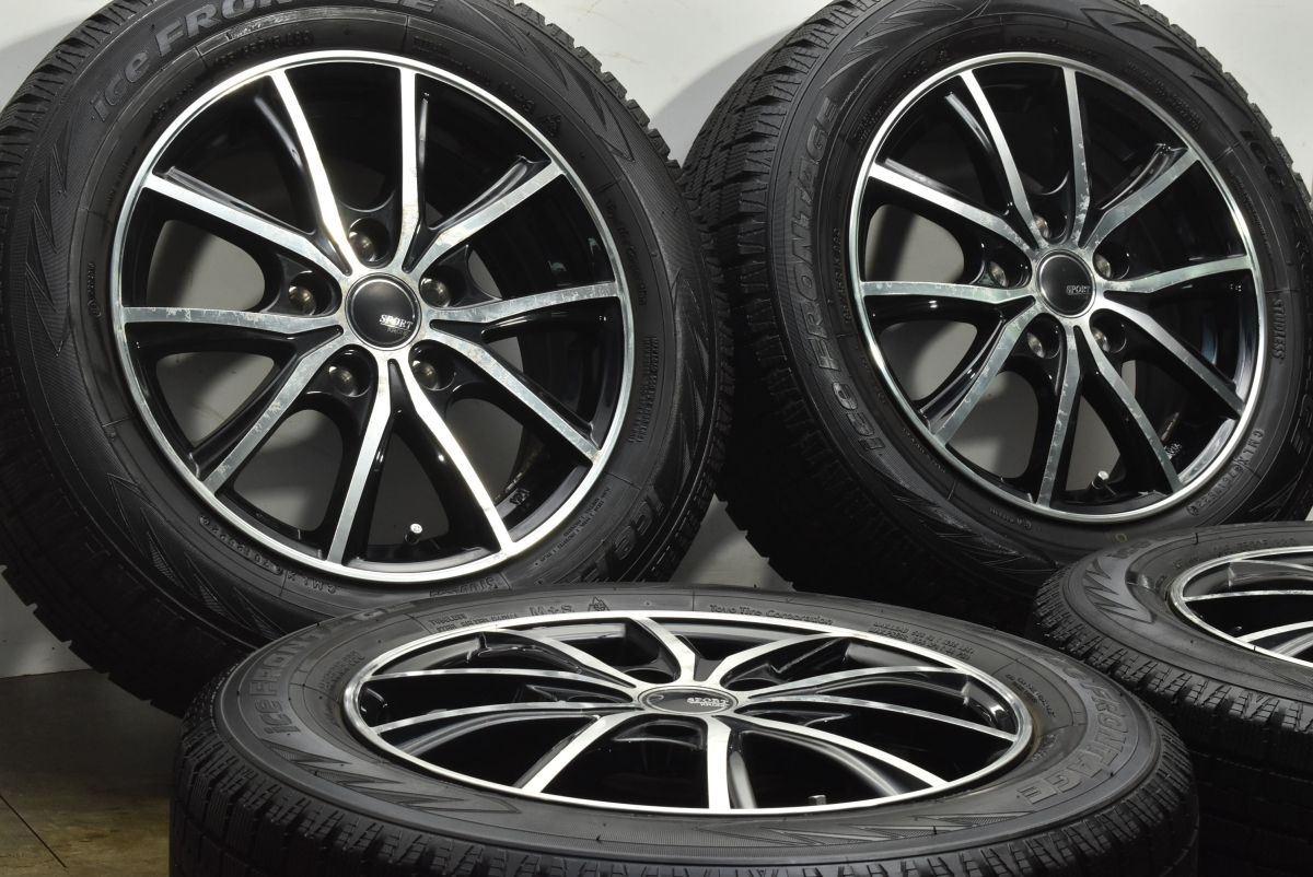 バリ溝 SPORT ABELIA 15 in 6 J 53 PCD 114 3 アイスフロンテージ 185 65 R GT GB 5 7 8 フリード 80 ノア ヴォクシー プレマシー