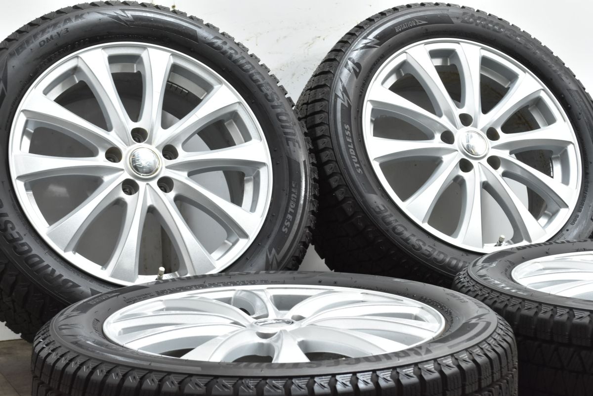 バリ溝 エナジーライン 18 in 7 J 55 PCD 114 3 ハブ64 mm ブリザックDM V 225 R ZR クロストレック SK SL フォレスター レイバック