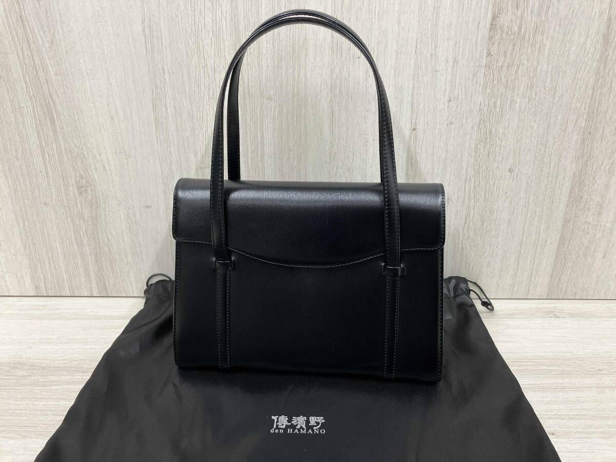 傳濱野 デンハマノ フォーマルバッグ ハンドバッグ ブラック