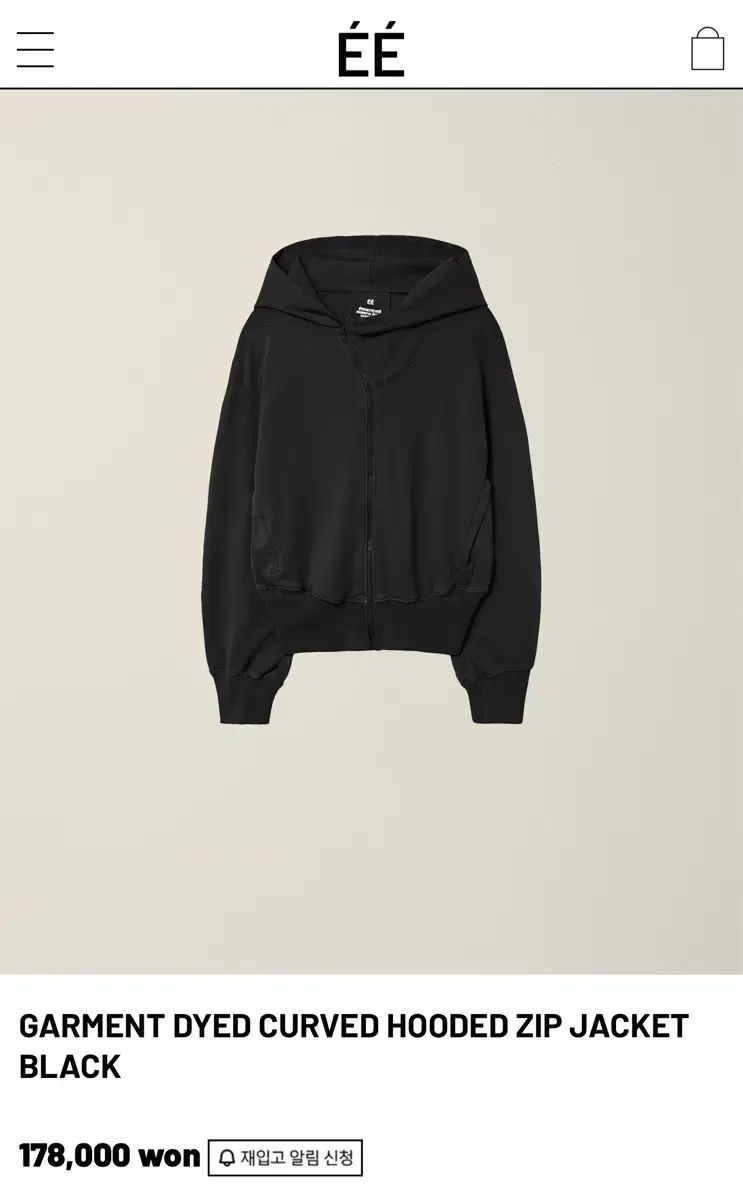 ee ヌマレ カーブ フードジップアップ ブラック M